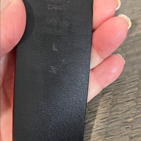 Vintage Ralph Lauren RLL Black Leathet Belt - Y2K - Braided Buckel - Size Large - Picture 4 of 7